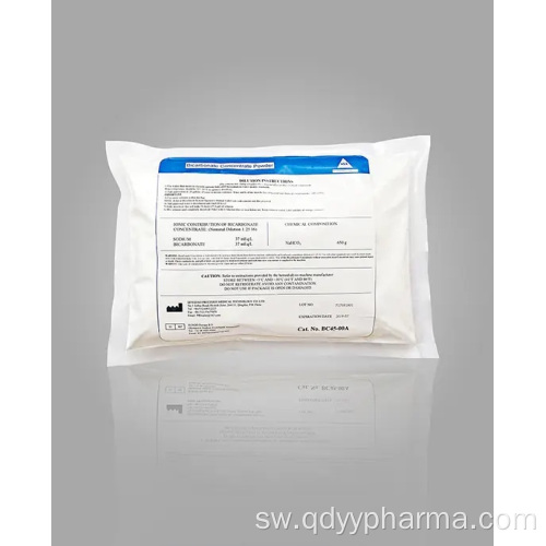 Hemodialysis iliyojaa poda - bicarbonate kavu